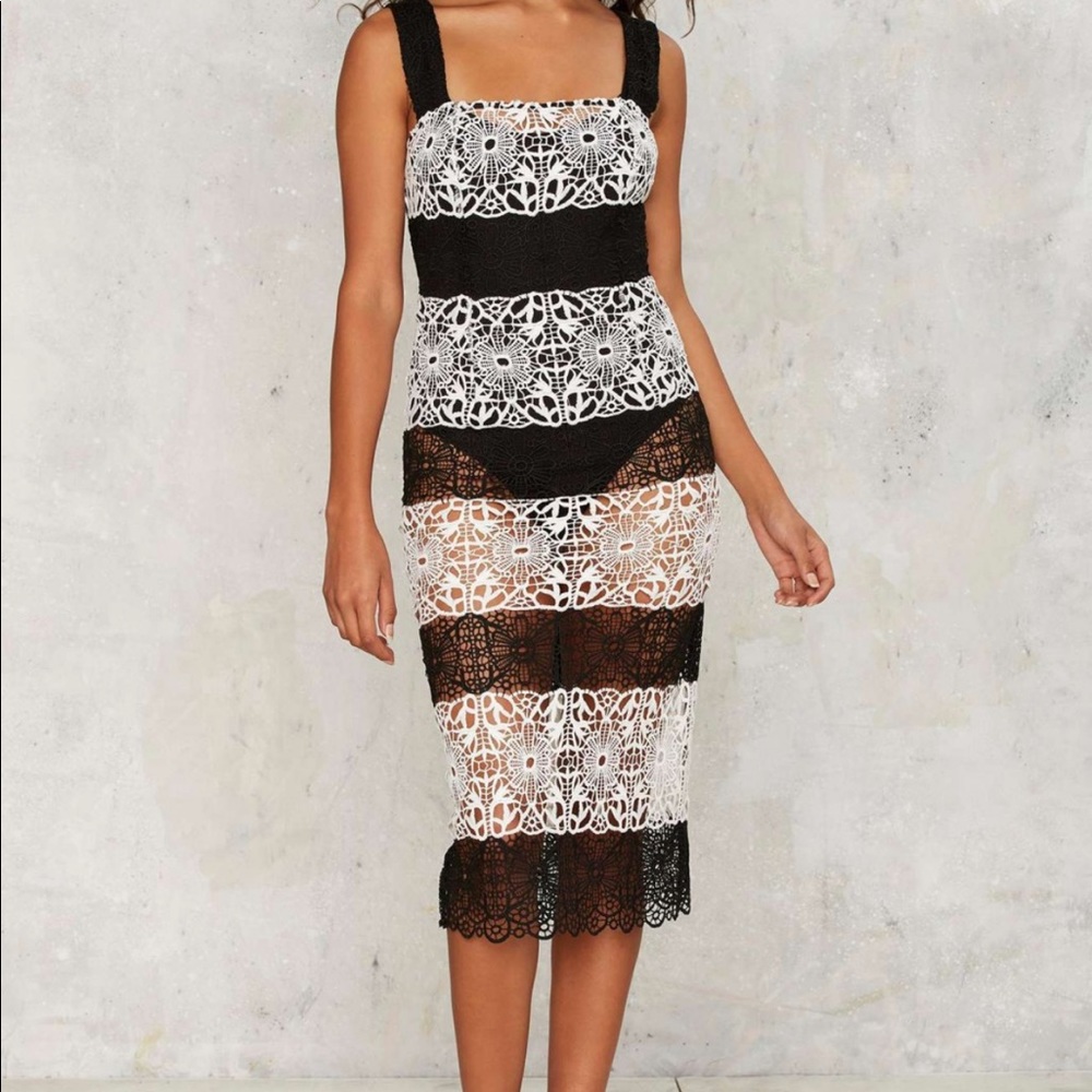 Some Stripe of Way Sheer Dress